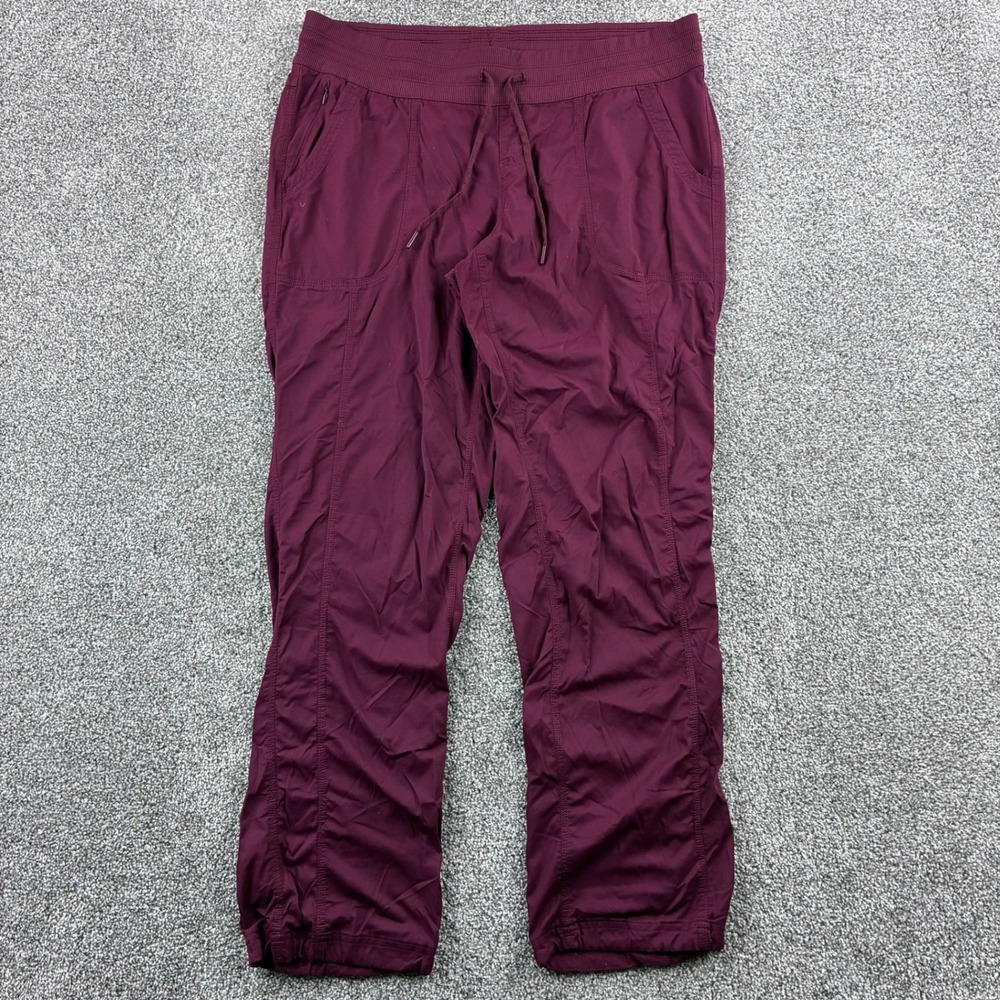 The North Face Aphrodite 2.0 Pants Womens XL Red Nylon Hiking Joggers NF0A2UOP